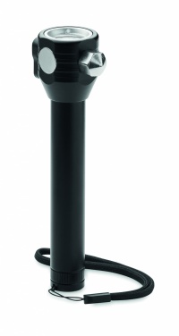 Logotrade promotional giveaways photo of: 3-in-1 aluminum flashlight with an emergency hammer and seatbelt cutter, customizable with printing